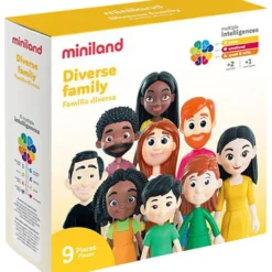 Familj, Mångfaldig, H: 13 cm, 9 delar/ 1 förp.