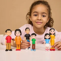 Familj, Yrken, H: 13 cm, 11 delar/ 1 förp.