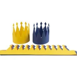 Födelsedagskronor, H: 18 cm, L: 66 cm, 300 g, mixade färger, 25 st./ 1 förp.