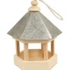 Fågelbord med zinktak, stl. 22x18x16,5 cm, 1 st.