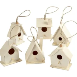 Fågelholkar mini, H: 7 cm, 6 st./ 1 förp.