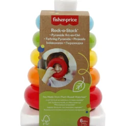 Fisher Price Eco Rock-a-Stack, Stapelringar, H: 21,5 cm, B: 14 cm, 1 set