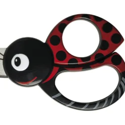 Fiskars Barnsax med Djurmotiv, Nyckelpiga, L: 13 cm, 1 st.