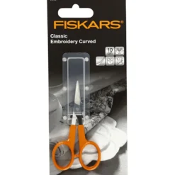 Fiskars Classic Precisionssax, L: 10 cm, kurvet spids, 1 st.