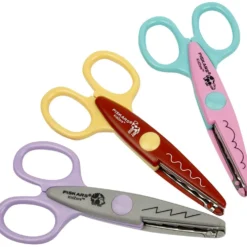 Fiskars KidzorsT Mönstersaxar, Flodhäst, kamel och igelkott, 3 st./ 1 förp.