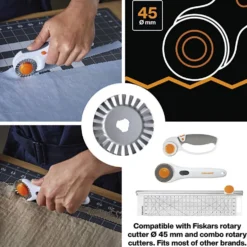 Fiskars Knivblad till rullkniv, Dia. 45 mm, 1 st.