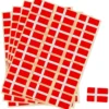 Flaggor, stl. 15x22 mm, 72 st./ 1 förp., Danmark