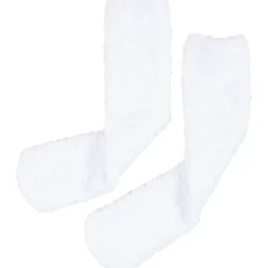Fluffiga strumpor, stl. One-size, vit, 1 par