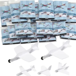 Flygplan, L: 11,5-19 cm, B: 11-17,5 cm, vit, 50 st./ 1 förp.