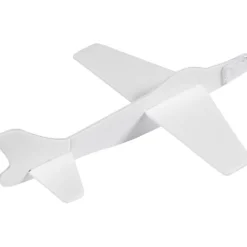 Flygplan, L: 19 cm, B: 17,5 cm, vit, 2 st./ 1 förp.