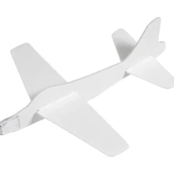 Flygplan, L: 19 cm, B: 17,5 cm, vit, 2 st./ 1 förp.
