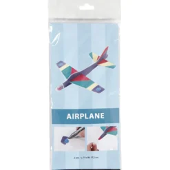 Flygplan, L: 19 cm, B: 17,5 cm, vit, 2 st./ 1 förp.