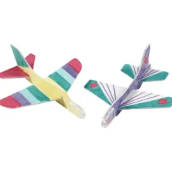 Flygplan, L: 11,5-12,5 cm, B: 11-12 cm, vit, 3 st./ 1 förp.