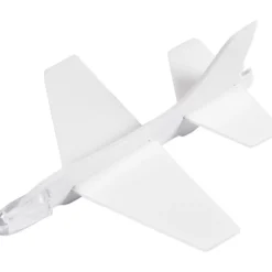 Flygplan, L: 11,5-12,5 cm, B: 11-12 cm, vit, 3 st./ 1 förp.