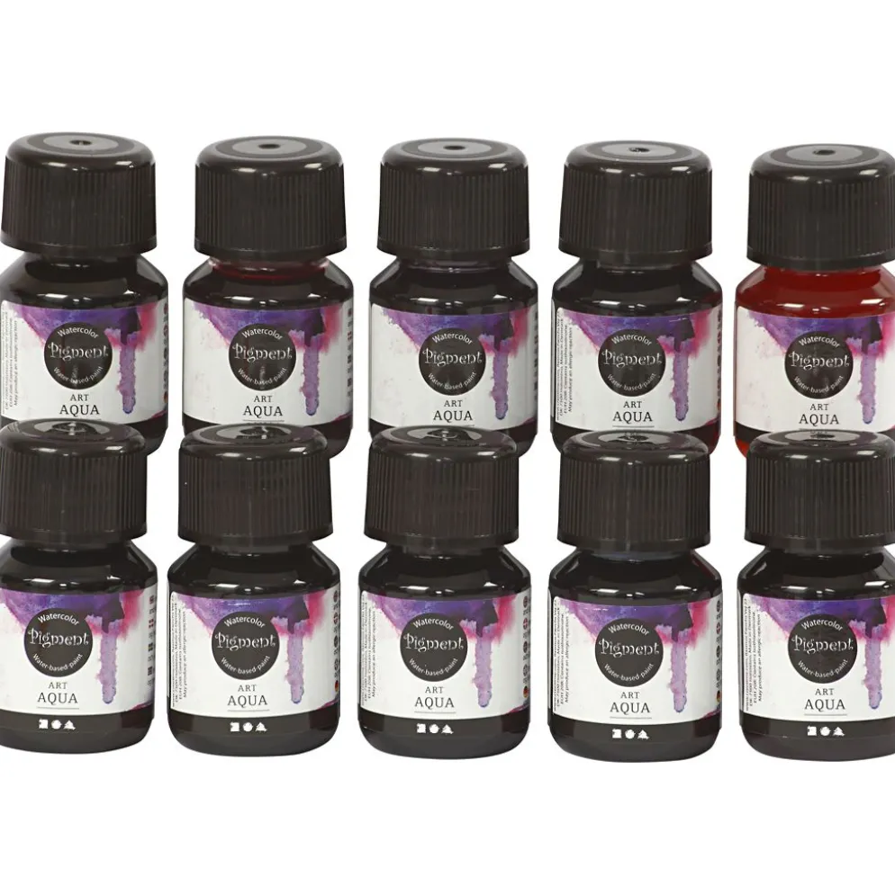 Flytande Akvarellfärg, mixade färger, 10x30 ml/ 1 förp.