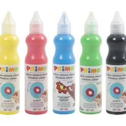 Fönsterfärg, mixade färger, 5x75 ml/ 1 förp.
