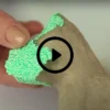 Foam Clay® , glitter, blå, 35 g/ 1 burk