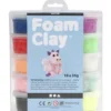 Foam Clay® , glitter, mixade färger, 10x35 g/ 1 förp.