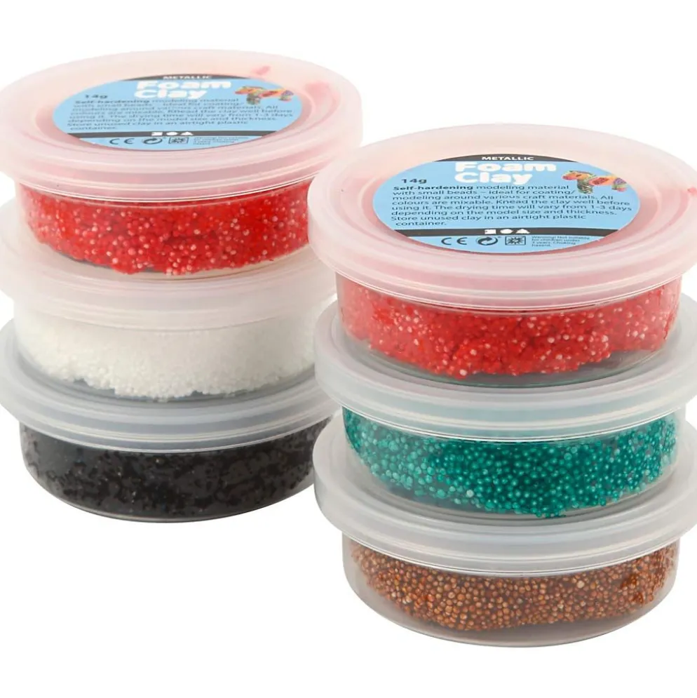Foam Clay® , julfärger, 6x14 g/ 1 förp.