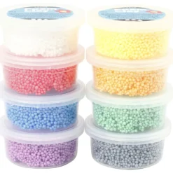 Foam Clay Large, mixade färger, 8x20 g/ 1 förp.