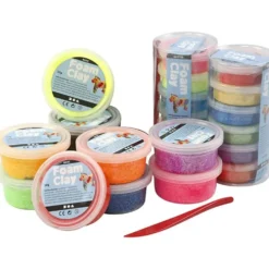 Foam Clay® , mixade färger, 22 burk/ 1 set