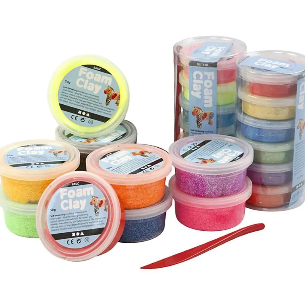 Foam Clay® , mixade färger, 22 burk/ 1 set