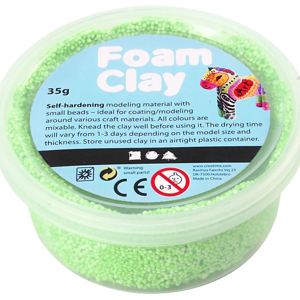 Foam Clay® , neongrön, 35 g/ 1 burk