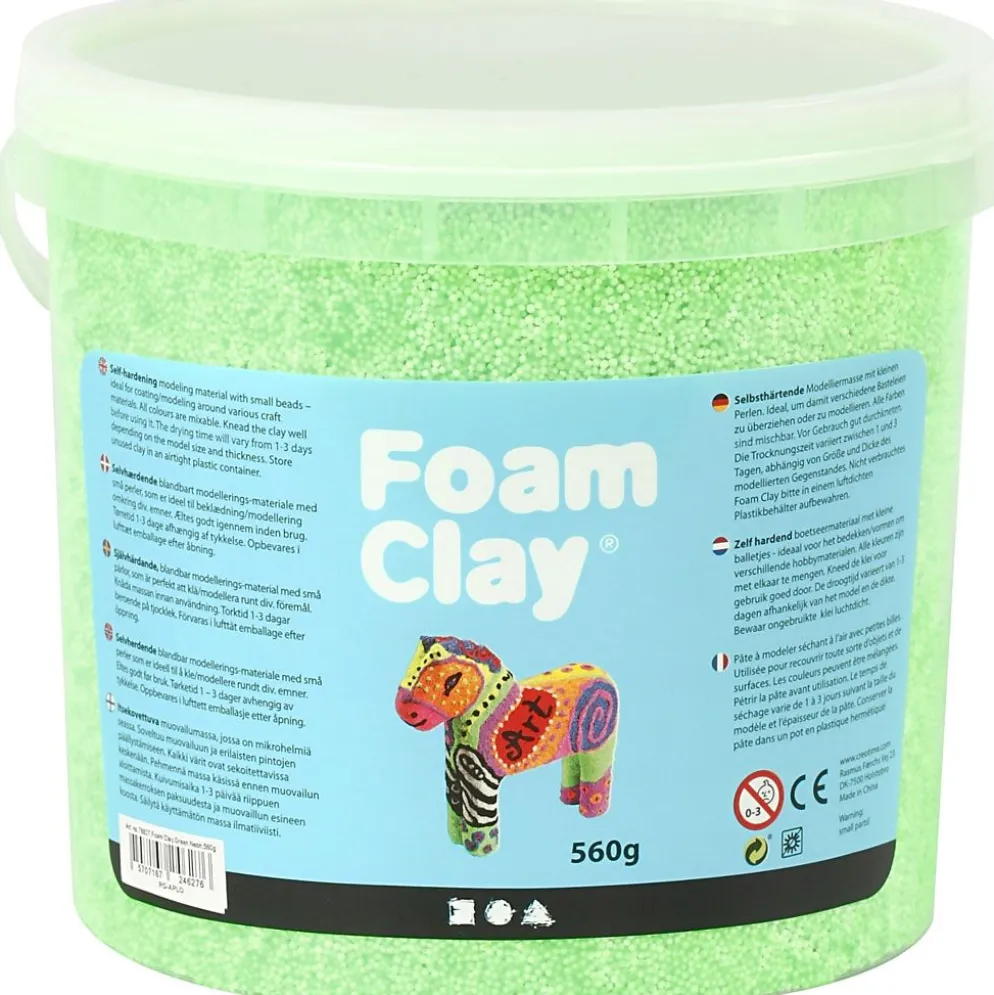 Foam Clay® , neongrön, 560 g/ 1 hink