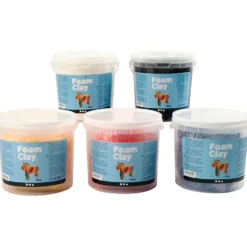 Foam Clay® , primärfärger, 5x560 g/ 1 förp.