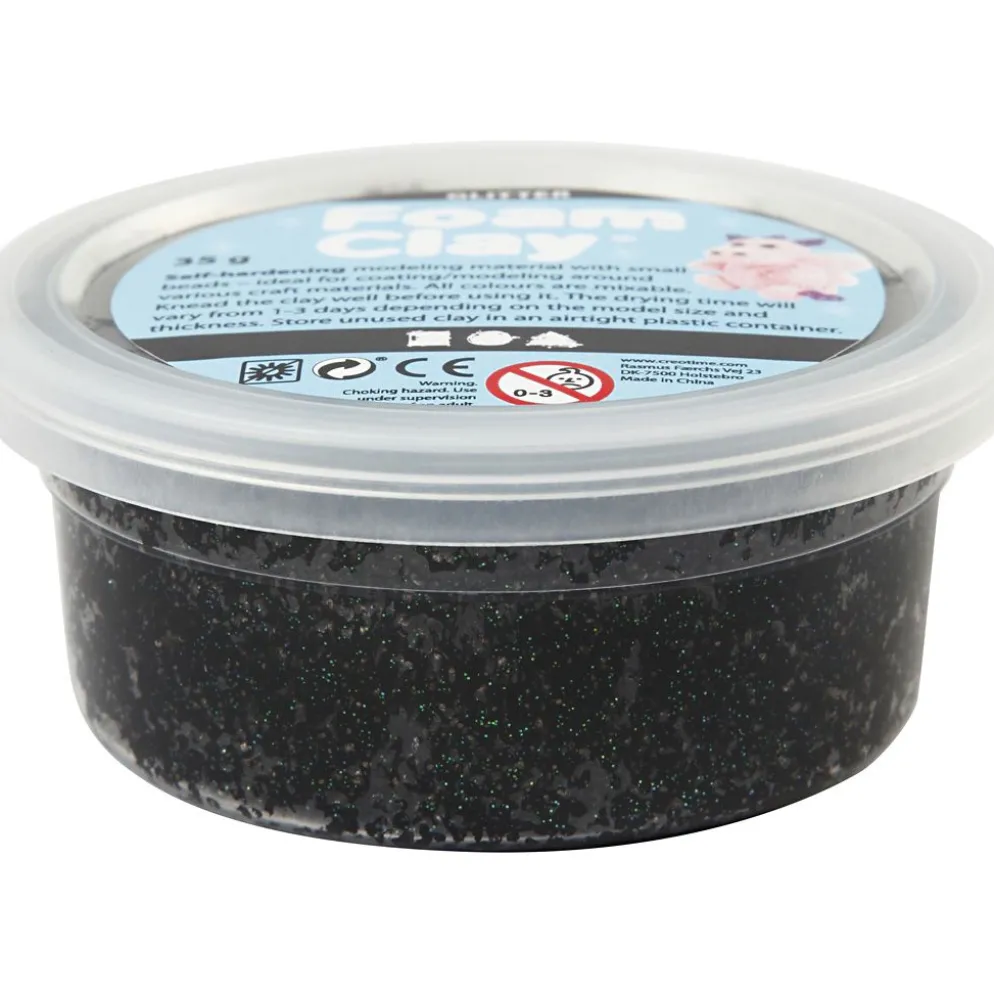 Foam Clay® , svart, 35 g/ 1 burk