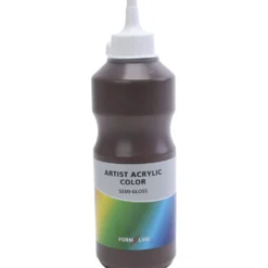 formline konstnärsakryl, mörkbrun, 500 ml/ 1 flaska