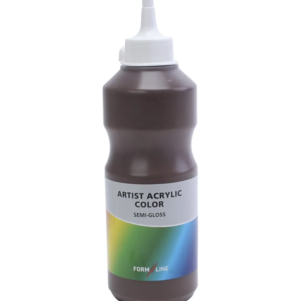 formline konstnärsakryl, mörkbrun, 500 ml/ 1 flaska