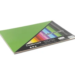 Färgad kartong, A4, ark 210x297 mm, 180 g, mixade färger, 30 mix. ark/ 1 förp.