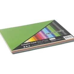 Färgad kartong, A5, ark 148x210 mm, 180 g, mixade färger, 60 mix. ark/ 1 förp.