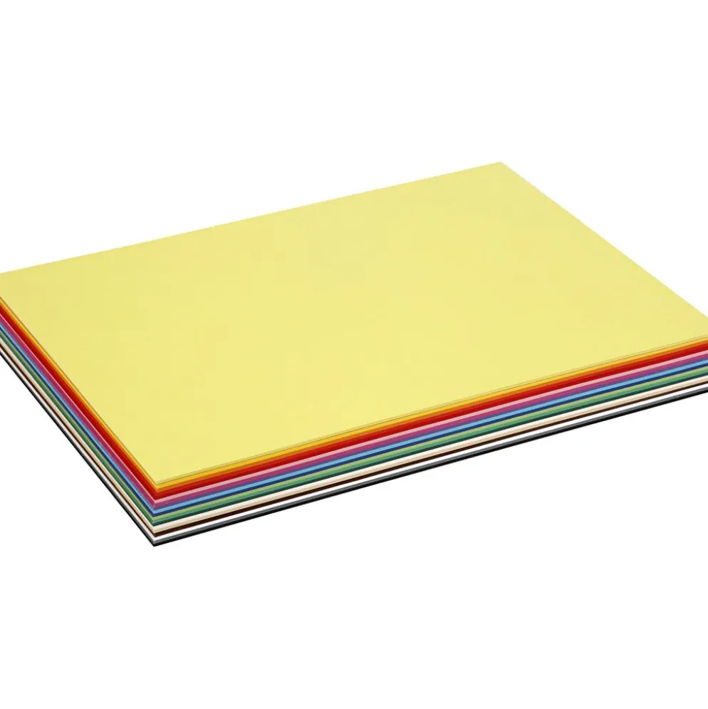 Färgad kartong, A3, ark 297x420 mm, 180 g, mixade färger, 300 mix. ark/ 1 förp.