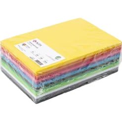 Färgad kartong, A5, 180 g, mixade färger, 300 ark/ 1 förp.