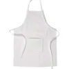 Förkläde, L: 84 cm, B: 65 cm, stl. M-XL cm, 210 g, vit, 1 st.
