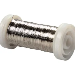 Försilvrad tråd, tjocklek 0,3 mm, försilvrad, 50 g, 100 m/ 1 rl.