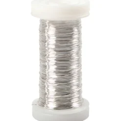 Försilvrad tråd, tjocklek 0,3 mm, försilvrad, 50 g, 100 m/ 1 rl.