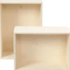 Förvaringslådor, rektangel, H: 27+31 cm, D: 12,5 cm, B: 19,5+22,5 cm, 2 st./ 1 set