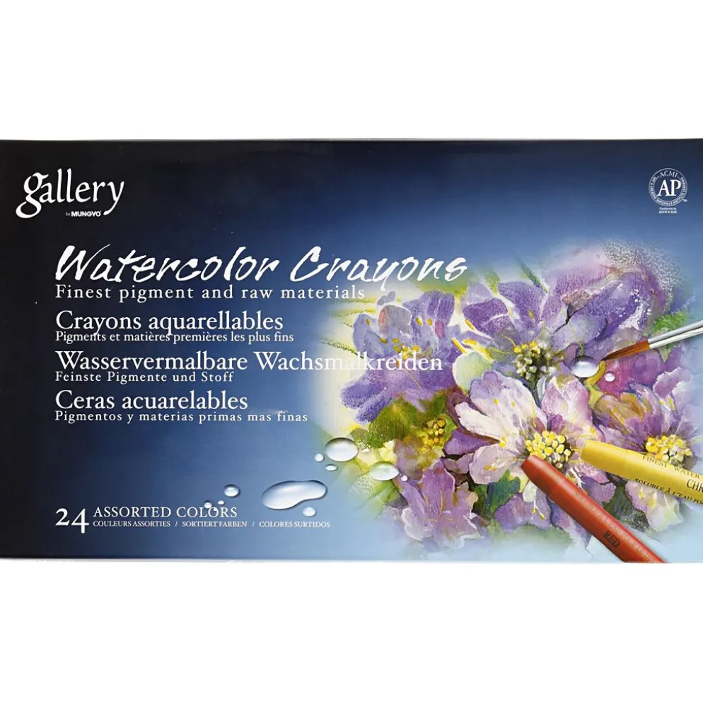 Gallery Akvarell, L: 9,3 cm, mixade färger, 24 st./ 1 förp.