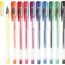 Gel kulspetspennor, spets 0,8 mm, mixade färger, 10 mix./ 1 förp.