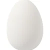 Ägg, H: 8 cm, Dia. 5,5 cm, vit, 8 st./ 1 förp.