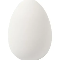 Ägg, H: 8 cm, Dia. 5,5 cm, vit, 8 st./ 1 förp.