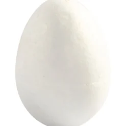 Ägg, H: 6 cm, vit, 5 st./ 1 förp.