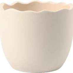 Äggskal, H: 6,3 cm, Dia. 7,5 cm, vit, 24 st./ 1 förp.