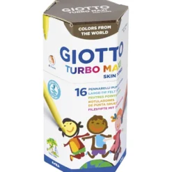 GIOTTO Turbo Maxi tuschpennor, Dia. 5 mm, beige nyanser, 16 st./ 1 förp.