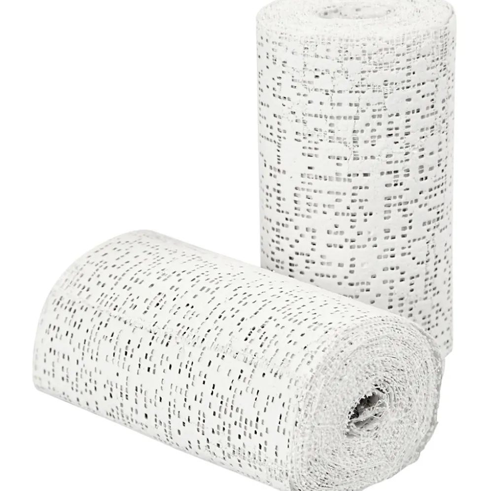 Gipsgasväv, L: 2,7 M, B: 10 cm, vit, 2 rl./ 1 förp.