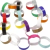 Girlangstrimlor, L: 16 cm, B: 15 mm, mixade färger, 400 st./ 1 förp.