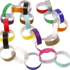 Girlangstrimlor, L: 16 cm, B: 15 mm, mixade färger, 400 st./ 1 förp.